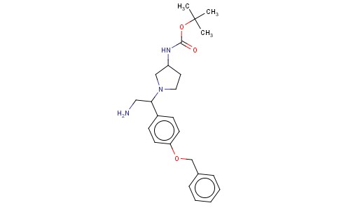 3-N-BOC-AMINO-1-[2-AMINO-1-(4-BENZYLOXY-PHENYL)-ETHYL]-PYRROLIDINE